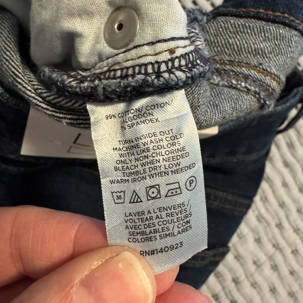 NWT LOFT mid rise skinny curvy jeans size 12 - Picture 7 of 7